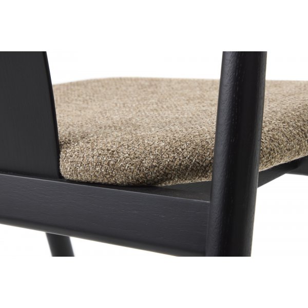 Fauteuil Dictu - Latte/noir Fauteuil Dictu - Latte/noir