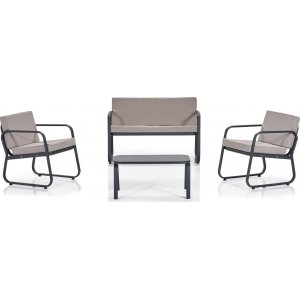 Ferni trädgårdsmöblemang - Beige/grå + Fläckborttagare för möbler Ferni trädgårdsmöblemang - Beige/grå + Fläckborttagare för möbler