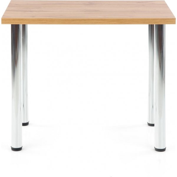 Table à manger Buno 90 cm - Chêne Wotan/chrome Table à manger Buno 90 cm - Chêne Wotan/chrome