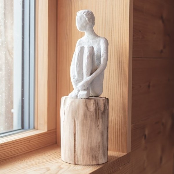 Dcoration Mindful 10 x 11 x 29 cm - Bois de manguier
