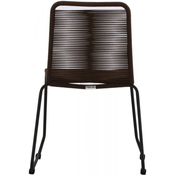 Chaise de salle à manger Lindos - Marron foncé Chaise de salle à manger Lindos - Marron foncé