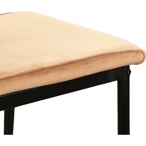 Atom matstol - Beige sammet