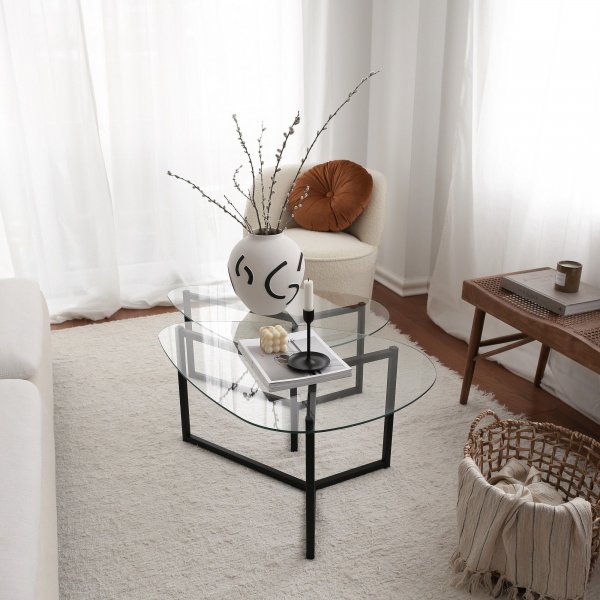 Table d\\\'appoint / table basse Bellisimo en verre Table d\\\'appoint / table basse Bellisimo en verre