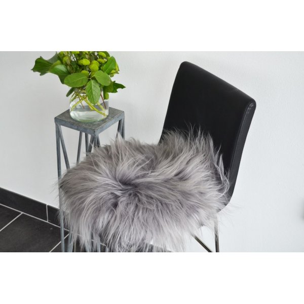 Molly stolsdyna fårskinn Ljusgrå Molly stolsdyna fårskinn Ljusgrå