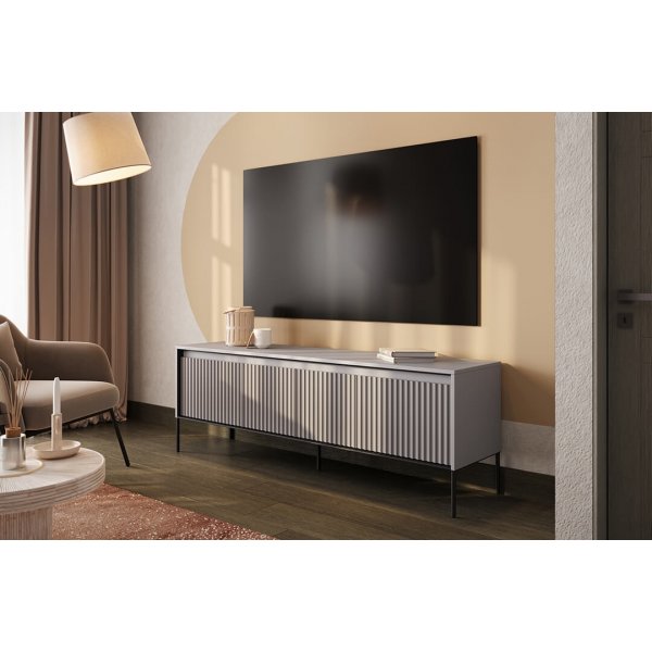 Banc média Trend L167 cm - Gris/noir Banc média Trend L167 cm - Gris/noir