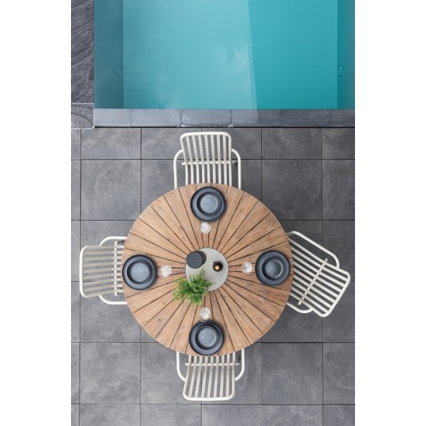 Rosario matbord 140 cm - Brun