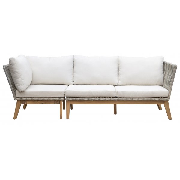 Inez utesoffgrupp med soffbord - Gr konstrotting & Akacia | Hrnsoffa