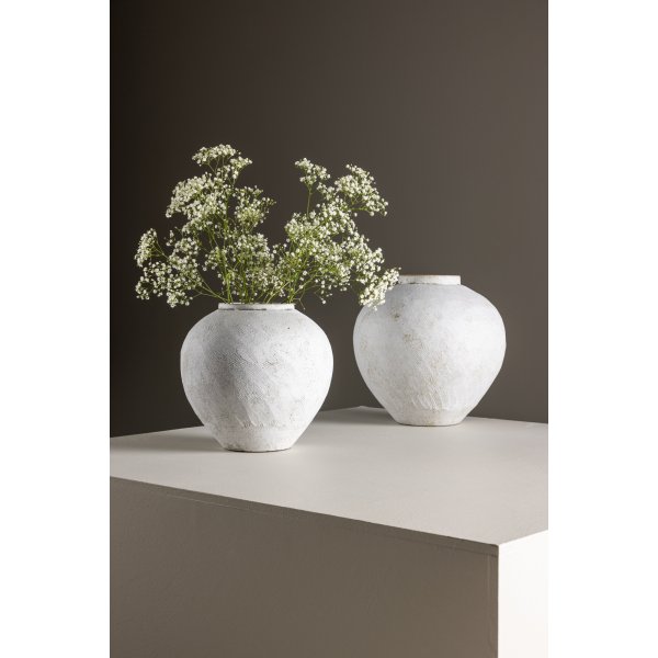 Globe vas 25 x 23 cm - Beige/Brun Globe vas 25 x 23 cm - Beige/Brun