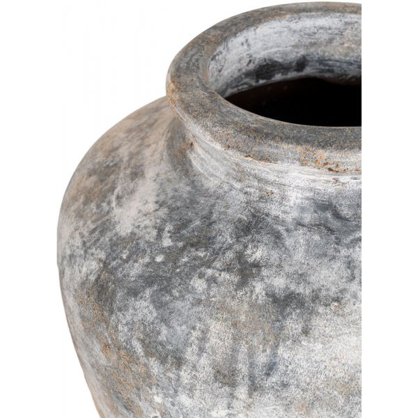 Vase dcoratif Santo Terracotta - Gris clair