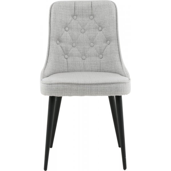 Chaise de salle à manger Alice Deluxe - Gris clair/noir Chaise de salle à manger Alice Deluxe - Gris clair/noir