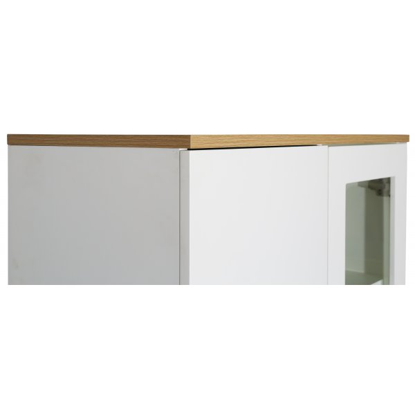 Edge highboard - Vit högtryckslaminat (HPL) + Textilrengöring för möbler Edge highboard - Vit högtryckslaminat (HPL) + Textilrengöring för möbler