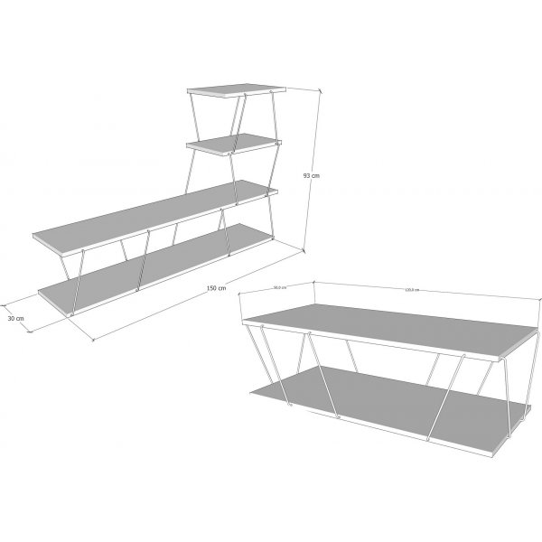 Basak mbelset - Antracit/svart