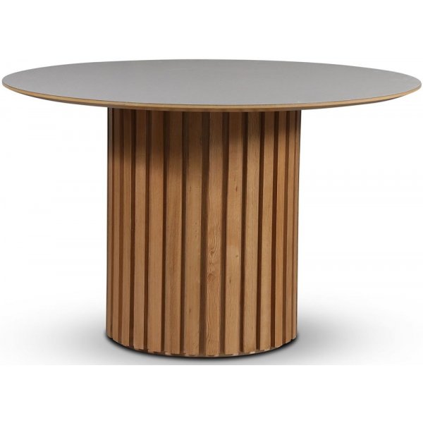 Sumo matbord 118 cm - Oljad ek / Perstorp ljus virrvarr
