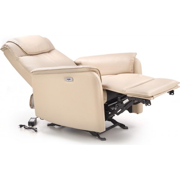 Alonis elektrisk reclinerfåtölj - Gräddvit Alonis elektrisk reclinerfåtölj - Gräddvit