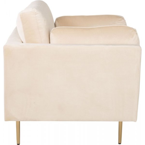 Savanna fåtölj - Beige (sammet)/mässing Savanna fåtölj - Beige (sammet)/mässing