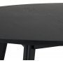 Katie runt matbord 115 cm - Svartbetsad ask