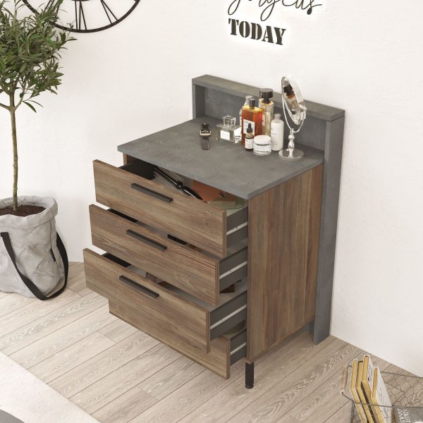 Home byrå - Brun/grå Home byrå - Brun/grå