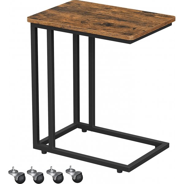 Table d'appoint Svante 50 x 35 cm - Marron/noir Table d'appoint Svante 50 x 35 cm - Marron/noir