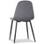 Carisma stol i grå sammet med svarta ben + Fläckborttagare för möbler