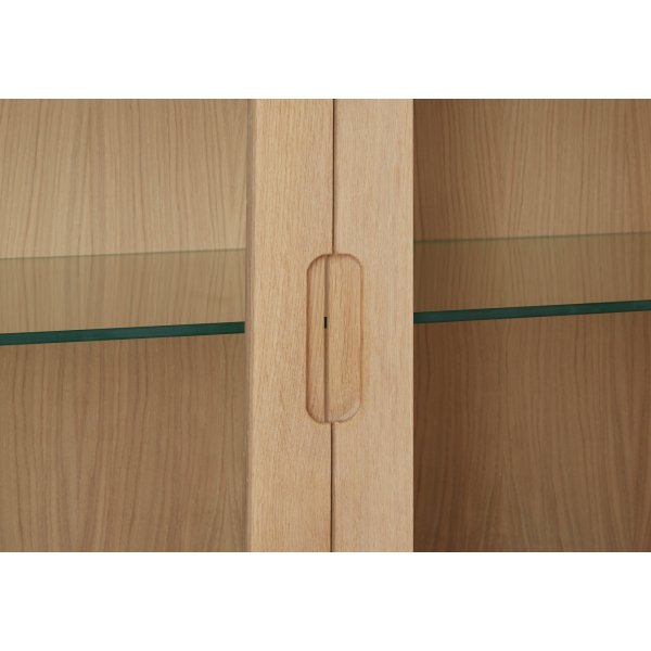 Nordli vitrinsk�p med vinst�ll - Ljus ek