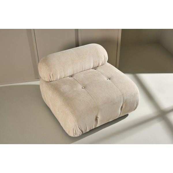 Mika soffmodul - Beige/Krom