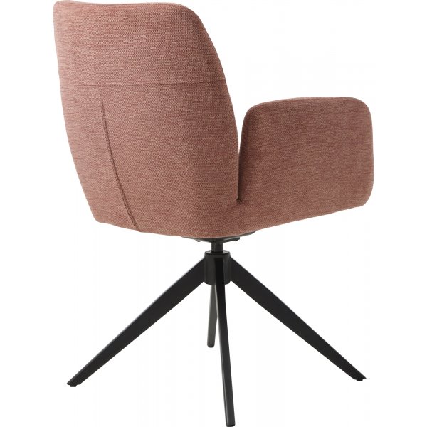 Steve karmstol - Rosa/svart