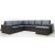 Solna XL U-soffa i bonded leather - Höger