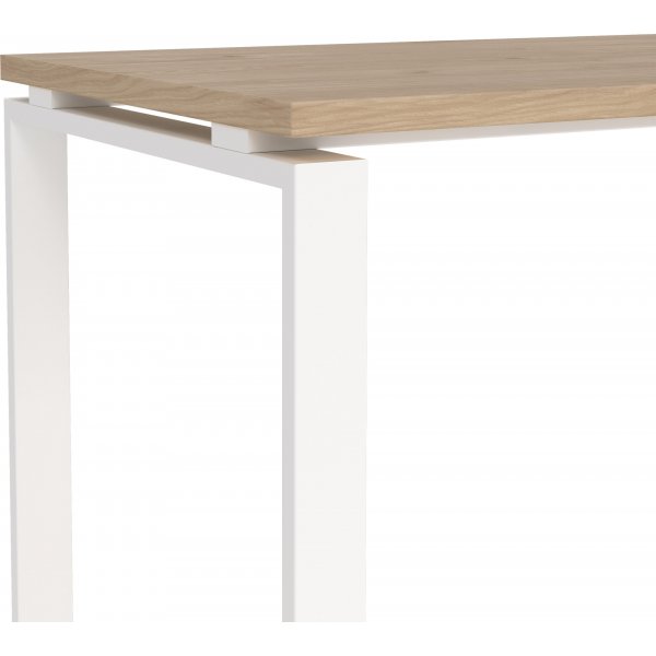 Bureau Sign 120 cm - Blanc/hickory