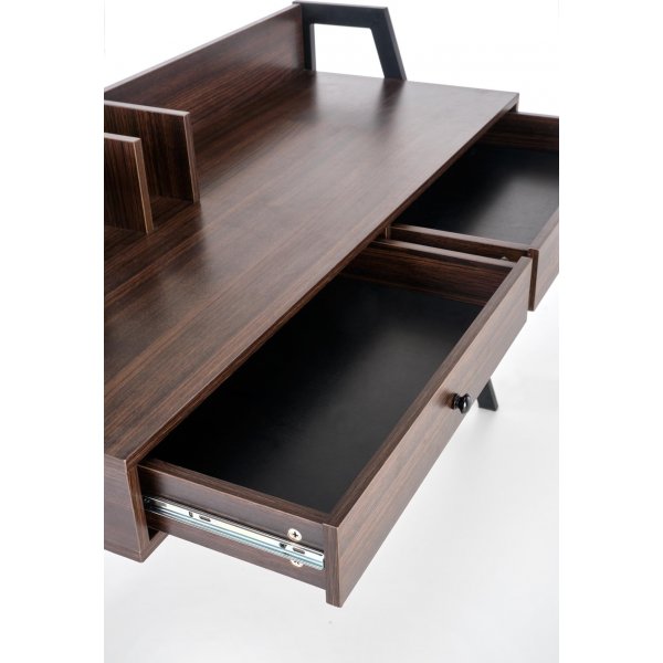 Bureau Tavolin 128x48 cm - Noyer/noir