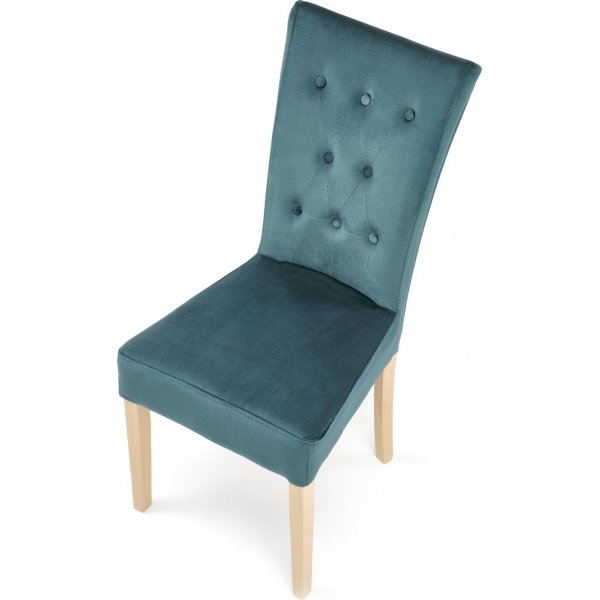 Chaise de salle à manger Vermont - Vert/chêne Chaise de salle à manger Vermont - Vert/chêne