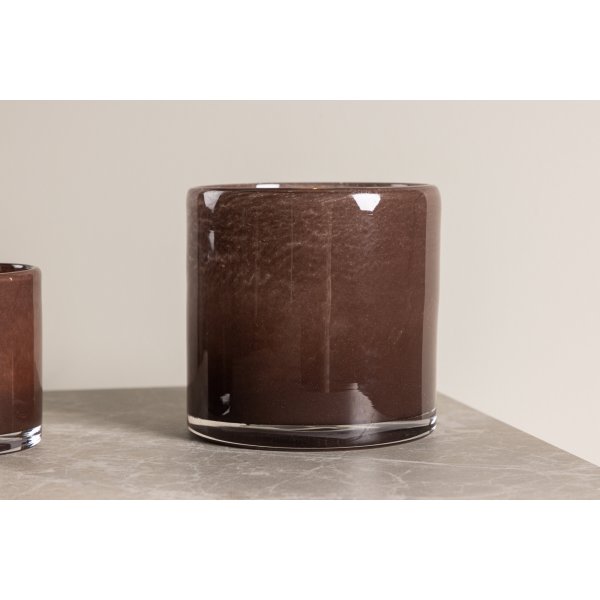 Lanterne Glora Ø12 cm - Marron Lanterne Glora Ø12 cm - Marron