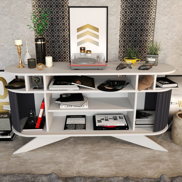 Buffet Stormy - Blanc/anthracite Buffet Stormy - Blanc/anthracite
