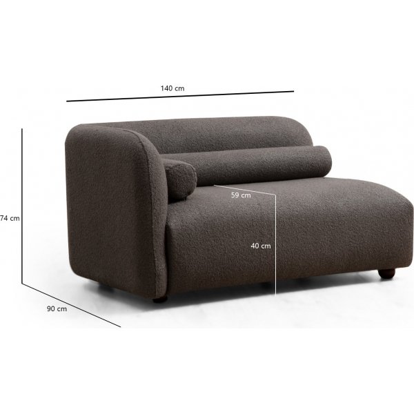 Canapé 3 places Victoria - Gris Canapé 3 places Victoria - Gris