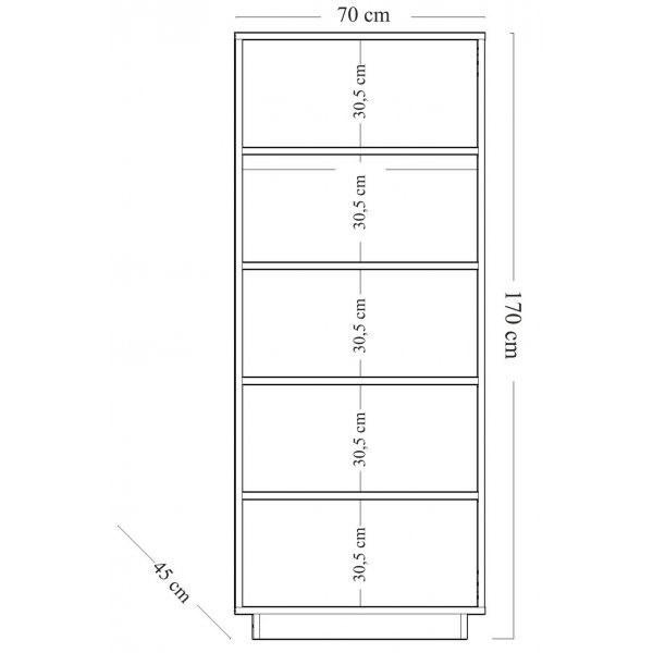 Lody bokhylla 70 cm - Trä Lody bokhylla 70 cm - Trä