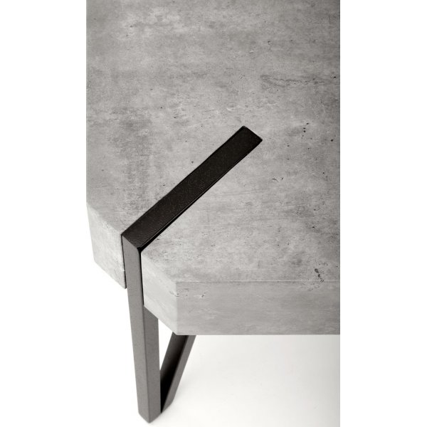 Marlene salontafel 110 x 60 cm - Zwart/betonpatroon Marlene salontafel 110 x 60 cm - Zwart/betonpatroon