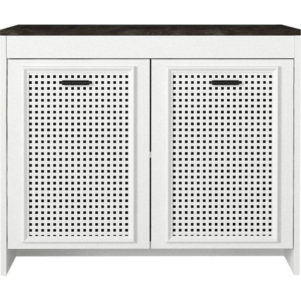 Done skåp - Vit/mörkbrun Done skåp - Vit/mörkbrun