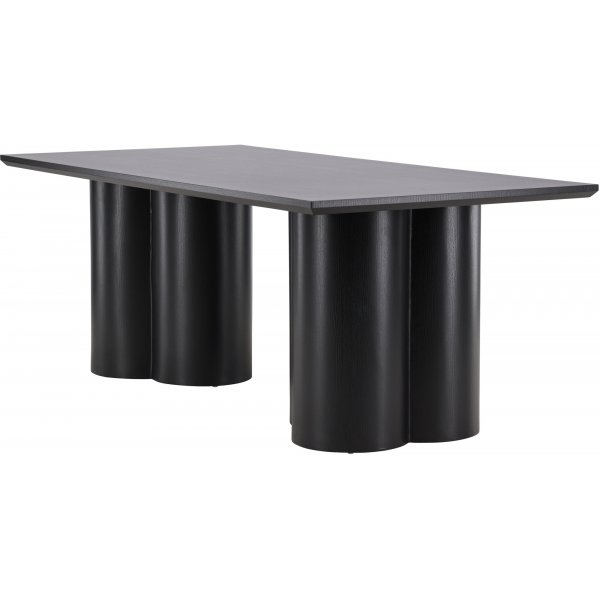 Table à manger Olivia 210X100 cm teintée noire Table à manger Olivia 210X100 cm teintée noire