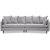 Gotland 4-sits svngd soffa 301 cm - Oxford ljusgr