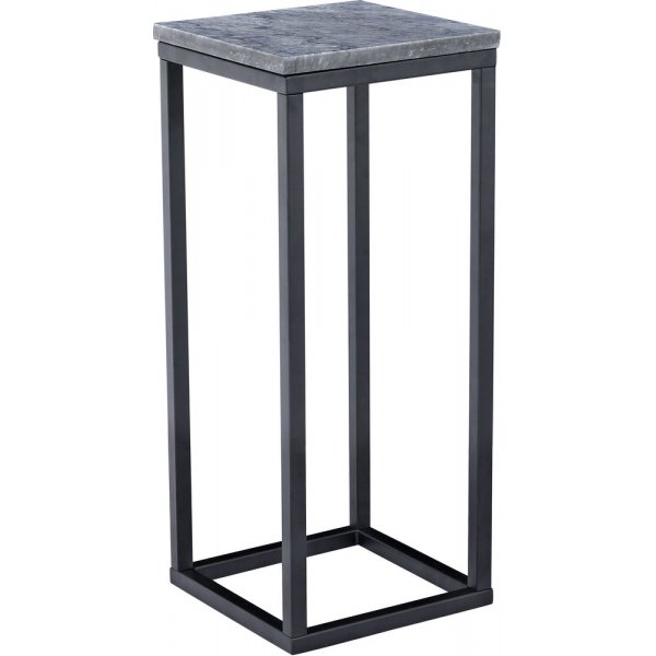 Accent piedestal 27 - Gr marmor / Svart underrede