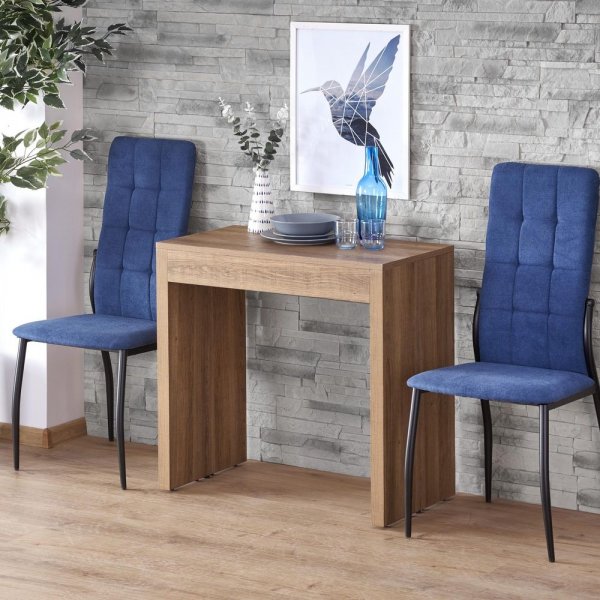 Ditte matbord 42-198 cm - Brunbetsat ek-fanèr Ditte matbord 42-198 cm - Brunbetsat ek-fanèr