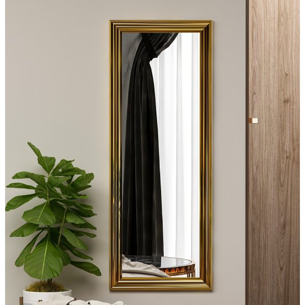 Miroir mural lisse - Doré Miroir mural lisse - Doré