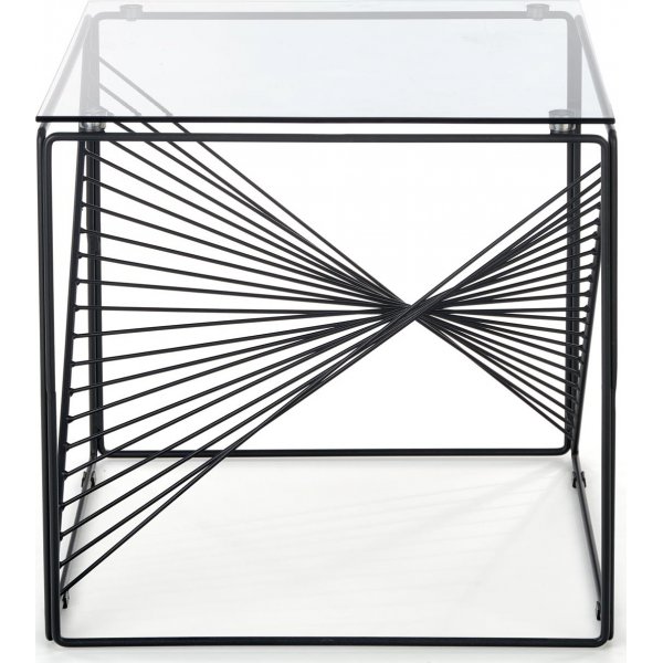 Table basse Orlando 50 x 50 cm - Verre fumé Table basse Orlando 50 x 50 cm - Verre fumé