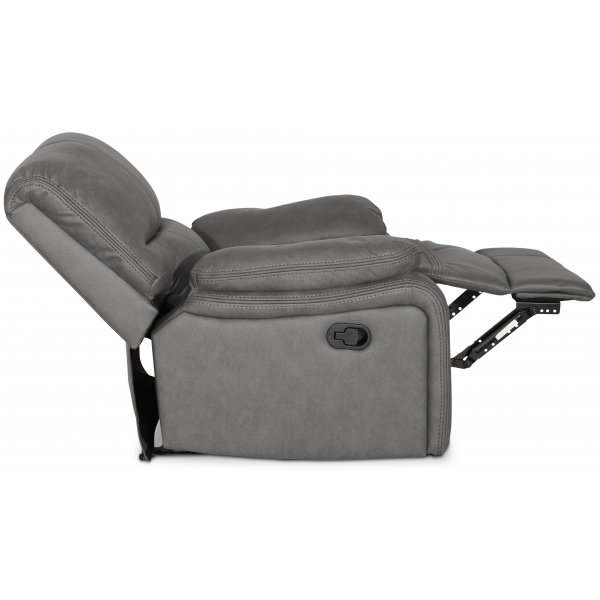 Reclinerftlj i gr PU - Manhattan