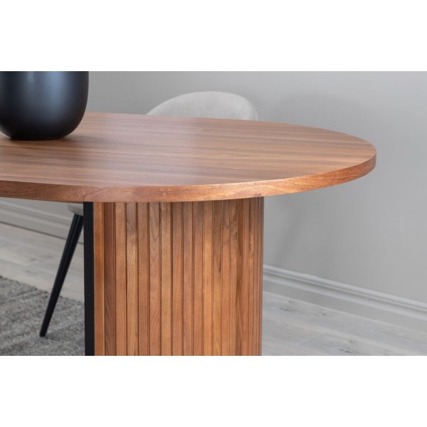 Table à manger ovale Bianca 200x90 cm - Noyer Table à manger ovale Bianca 200x90 cm - Noyer