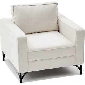 Fauteuil Berlin - Blanc crme/noir