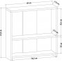 Dosi sidobord 60 x 17,6 cm - Vit