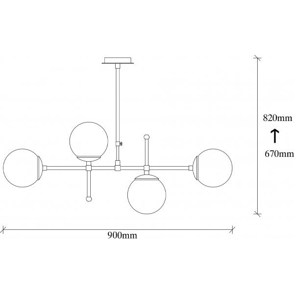 Plafonnier Lorea 2 - Noir/blanc Plafonnier Lorea 2 - Noir/blanc