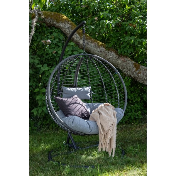 Bacolod hngstol - Svart/Mrkgr