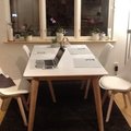 Century matbord 160 cm - Vit/Ljus ek Century matbord 160 cm - Vit/Ljus ek