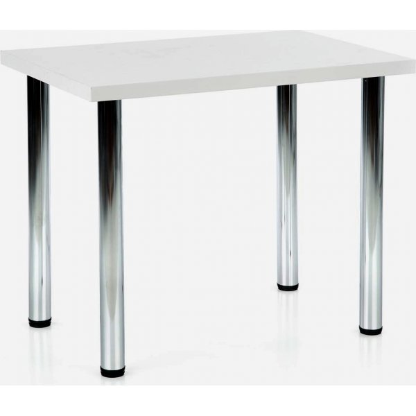 Table à manger Buno 90 cm - Blanc/chrome Table à manger Buno 90 cm - Blanc/chrome